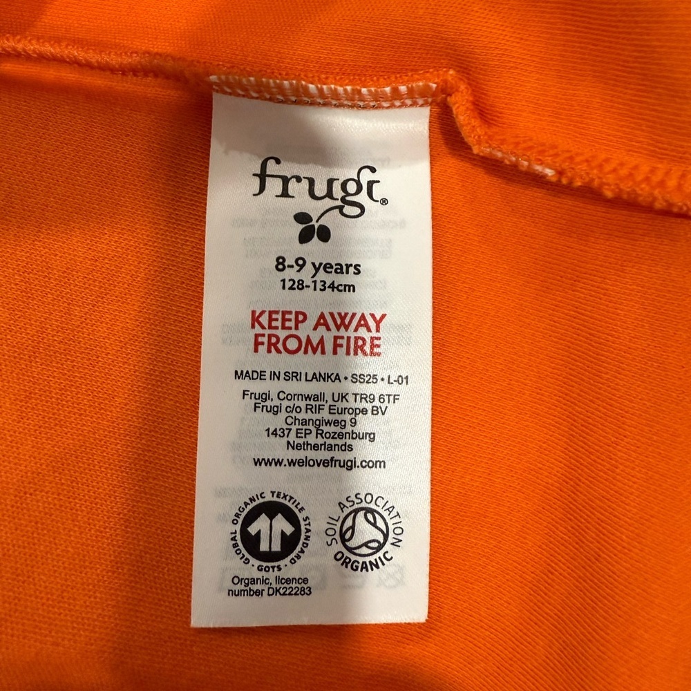 FRUGI CARSEN APPLIQUE T-SHIRT size 8-9 years organic cotton - Picture 11 of 11